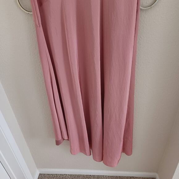 Theory 90s V-Neck Maxi Dress Dusty Carnation Size 4 Excellent Condition - Picture 7 of 12